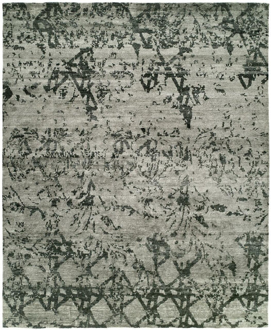 Hand Knotted Silk Classic/Faded Transitional Rug KIN9410