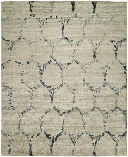Hand Knotted Silk Classic/Faded Transitional Rug KIN9420