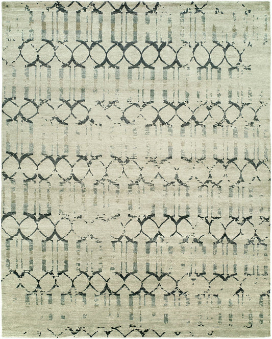 Hand Knotted Silk Classic/Faded Transitional Rug KIN9480