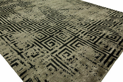 Hand Knotted Silk Classic/Faded Transitional Rug KIN9610