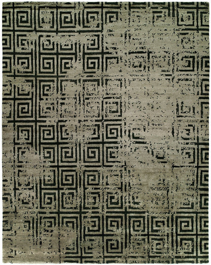 Hand Knotted Silk Classic/Faded Transitional Rug KIN9610