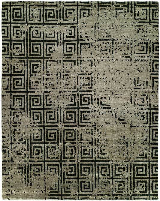 Hand Knotted Silk Classic/Faded Transitional Rug KIN9610