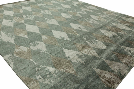 Hand Knotted Silk Classic/Faded Transitional Rug KIN9620