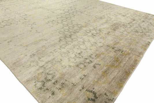 Hand Knotted Silk Classic/Faded Transitional Rug KIN9630