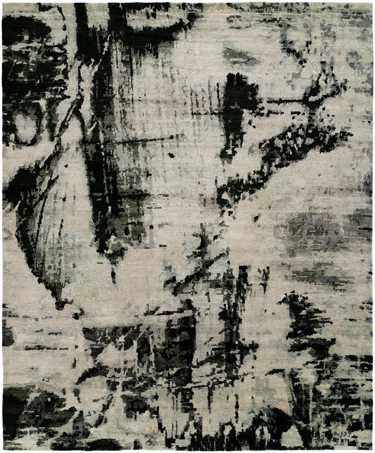 Hand Knotted Silk Modern Rug KJN0710