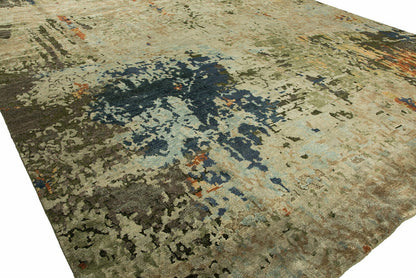 Hand Knotted Silk Modern Rug KJN0730