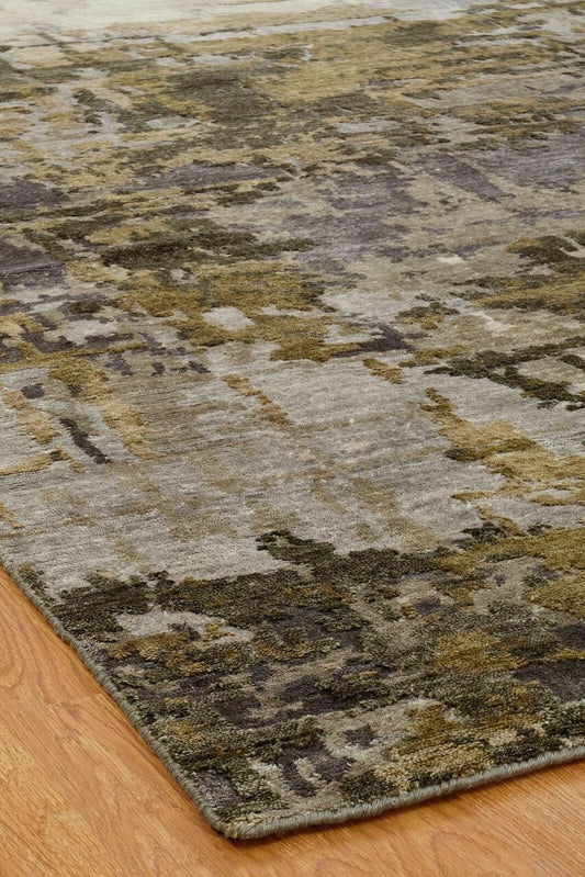 Hand Knotted Silk Modern Rug KJN0740