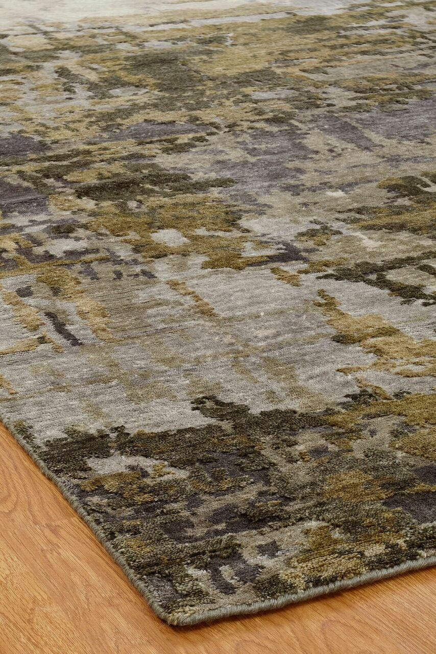 Hand Knotted Silk Modern Rug KJN0740
