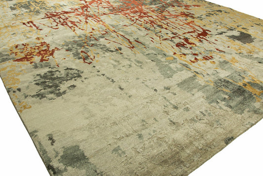Hand Knotted Silk Modern Rug KJN0760