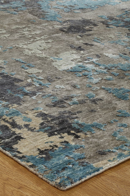 Hand Knotted Silk Modern Rug KJN0770