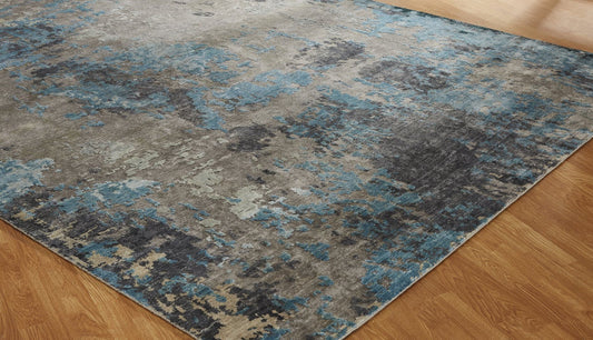 Hand Knotted Silk Modern Rug KJN0770
