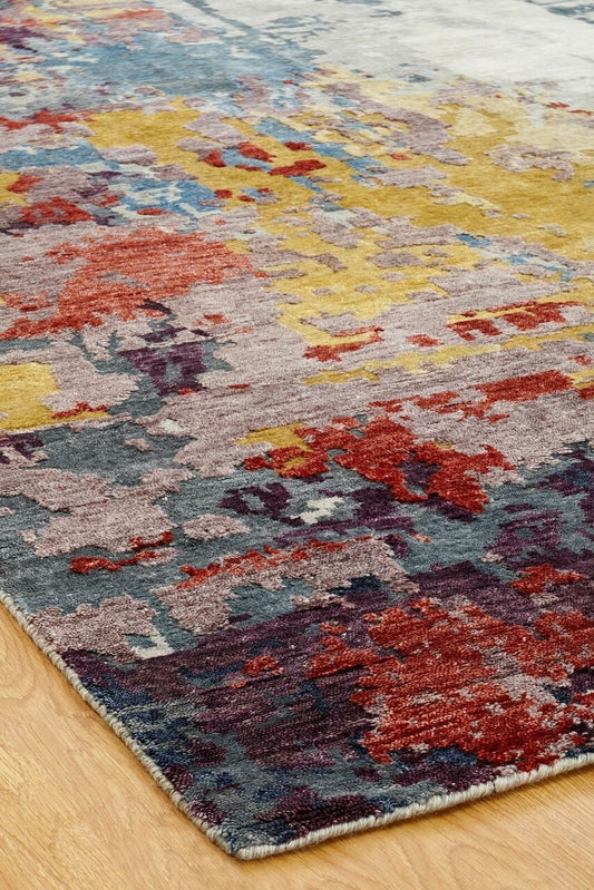 Hand Knotted Silk Modern Rug KJN0790