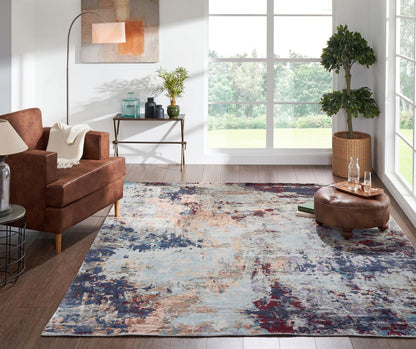 Hand Knotted Silk Modern Rug KJN0800