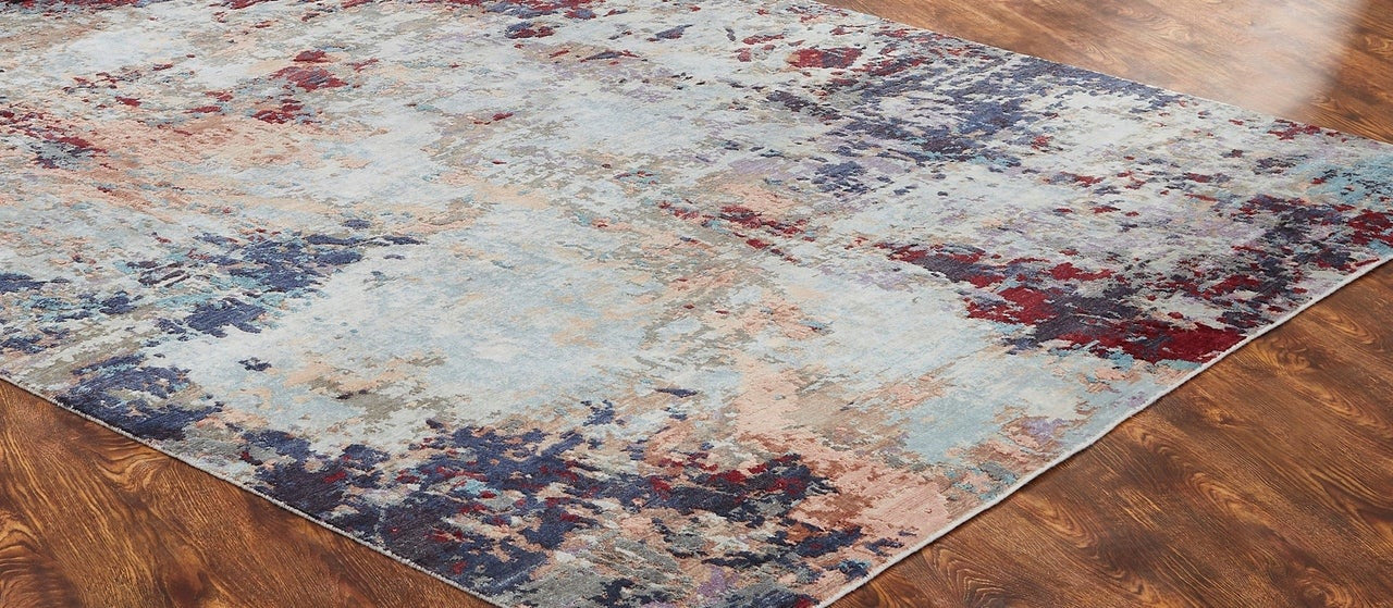 Hand Knotted Silk Modern Rug KJN0800