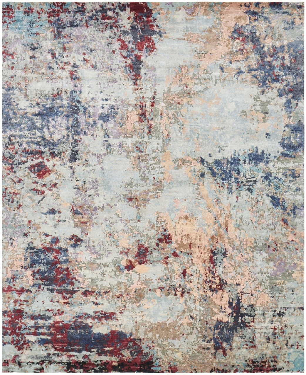 Hand Knotted Silk Modern Rug KJN0800