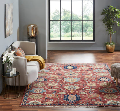 Hand Knotted Wool Bold Oushak Rug KKN1910