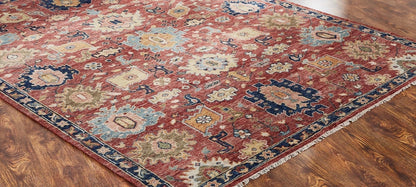 Hand Knotted Wool Bold Oushak Rug KKN1910