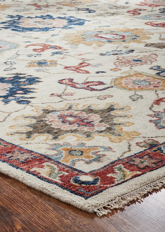 Hand Knotted Wool Oushak Rug KKN1950
