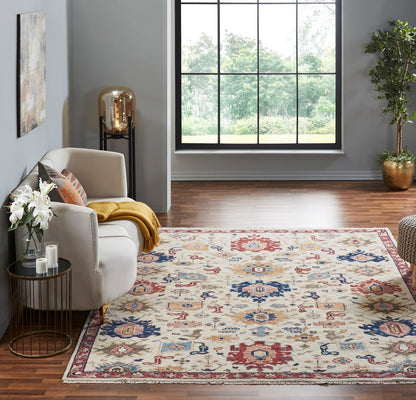 Hand Knotted Wool Oushak Rug KKN1950
