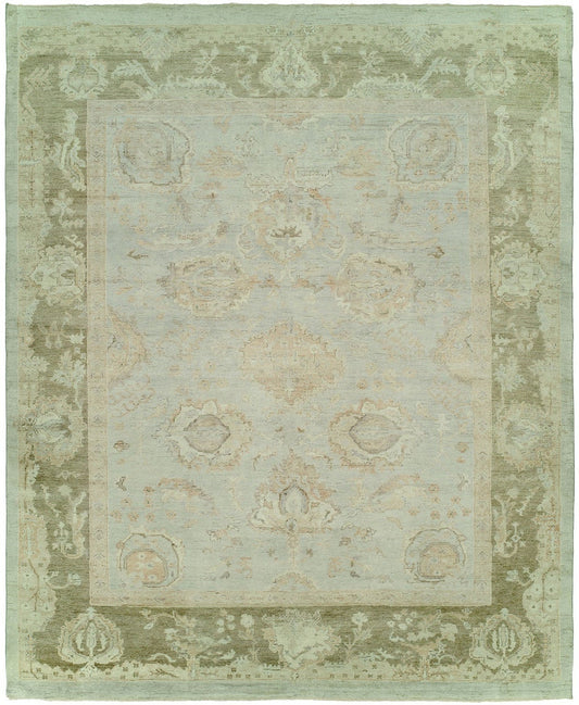 Hand Knotted Wool Oushak Rug KKZ1200