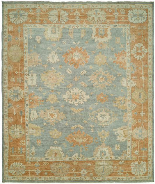 Hand Knotted Wool Oushak Rug KKZ1240