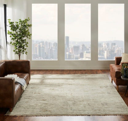Hand Knotted Wool Oushak Rug KLL7450