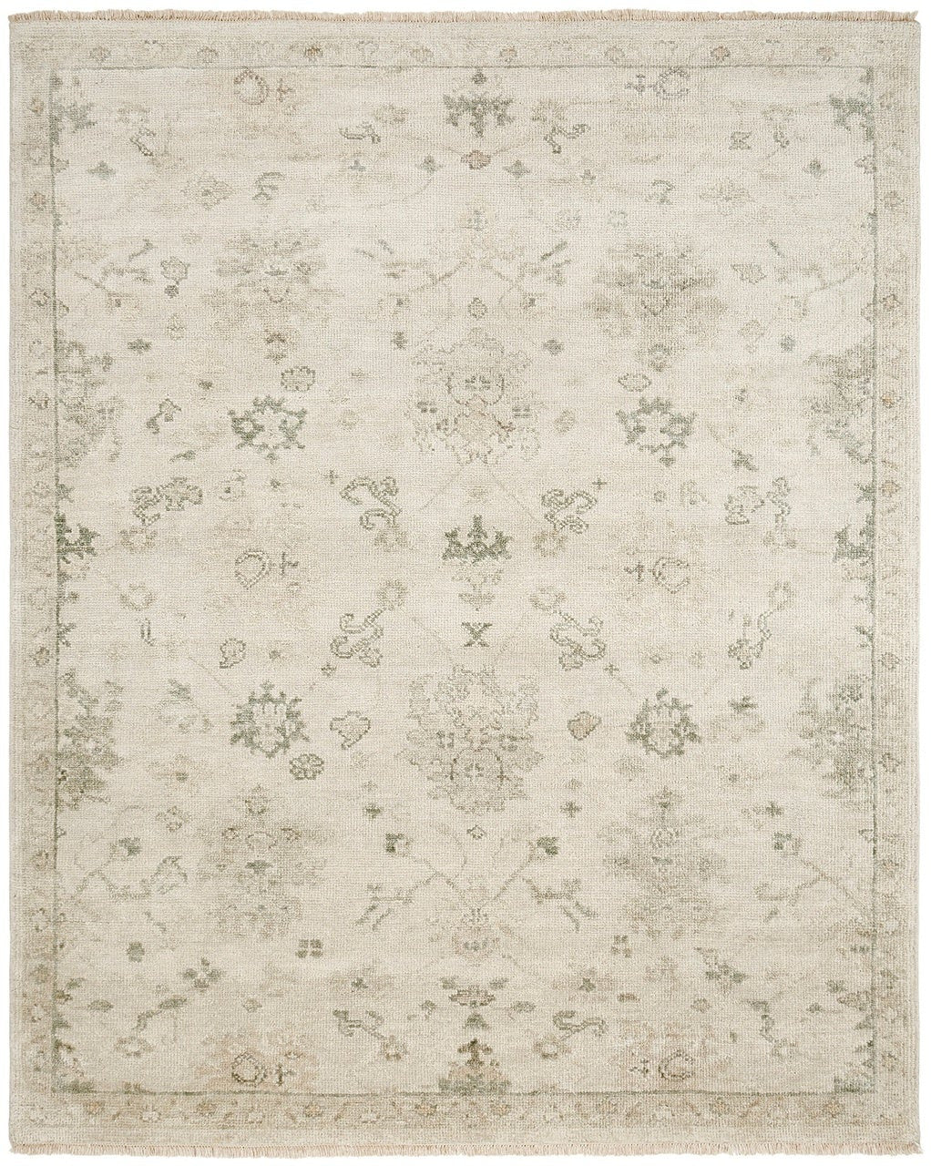 Hand Knotted Wool Oushak Rug KLL7470