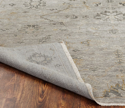 Hand Knotted Wool Oushak Rug KLL7490