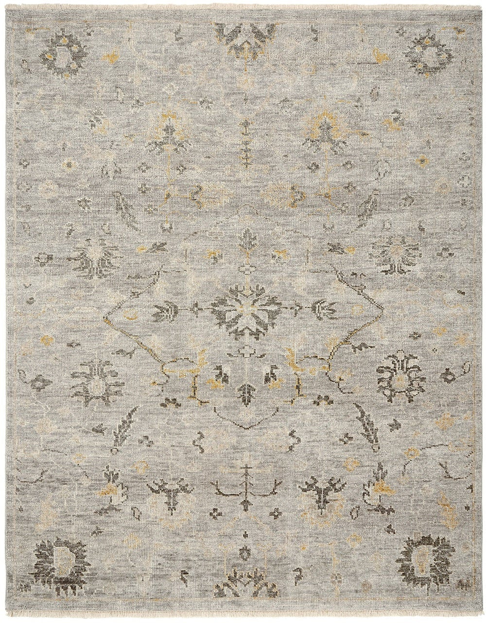 Hand Knotted Wool Oushak Rug KLL7490