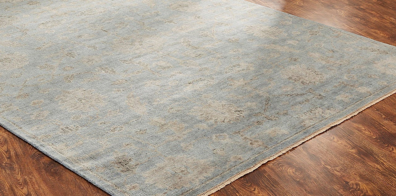 Hand Knotted Wool Oushak Rug KLL7500