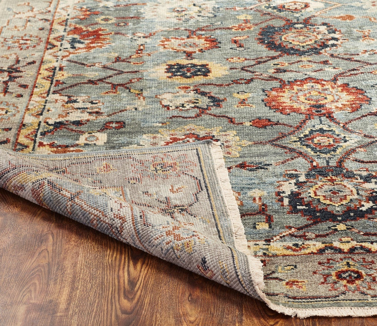Hand Knotted Wool Oushak Rug KLL7510