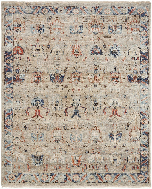 Hand Knotted Wool Oushak Rug KLL7550