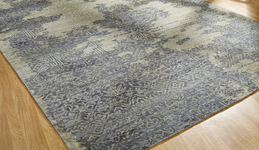 Hand Knotted Wool & Silk Classic/Fade Rug KLN2350