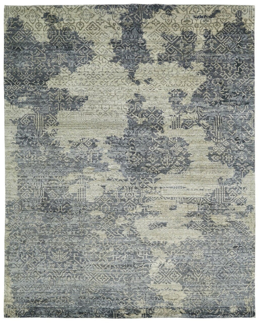 Hand Knotted Wool & Silk Classic/Fade Rug KLN2350