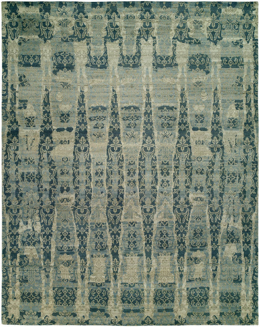Hand Knotted Wool & Silk Classic/Fade Rug KLN2370