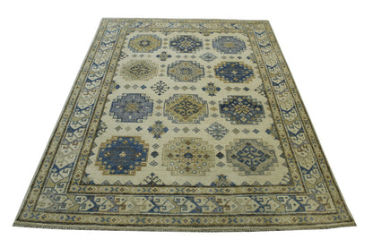 Tribal Super Kazak Wool Hand Knotted Rug 5.0X8.0 - W3036