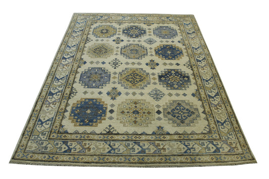 Tribal Super Kazak Wool Hand Knotted Rug 5.0X8.0 - W3036