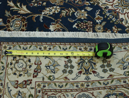 Traditional Fine Nain Wool/silk Hand Knotted Rug 5.0X8.0 - W2374