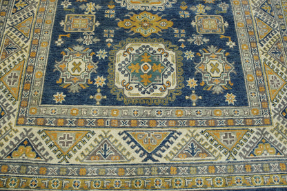 Tribal Super Kazak Wool Hand Knotted Rug 5.0X8.0 - W3023