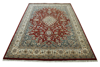 Traditional Fine Tabriz Wool Hand Knotted Rug 5.0X8.0 - W20038
