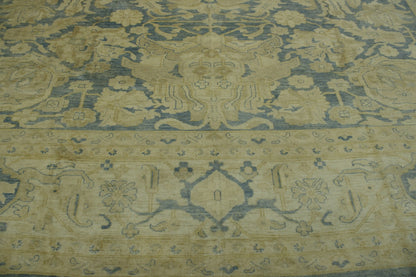 Oushak Whitewash Chobie Wool Hand Knotted Rug 12.0x14.6 -g-9