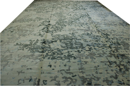 Modern Abstract Broken Design Viscose Handloom 13.0x20.10 -w20050