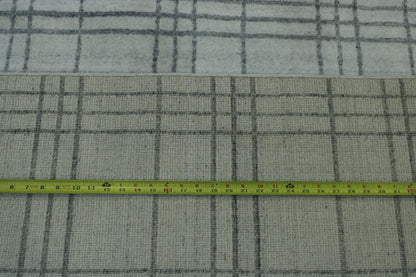 Modern Small Block Design Wool Handloom 12.1x14.10 -w2129