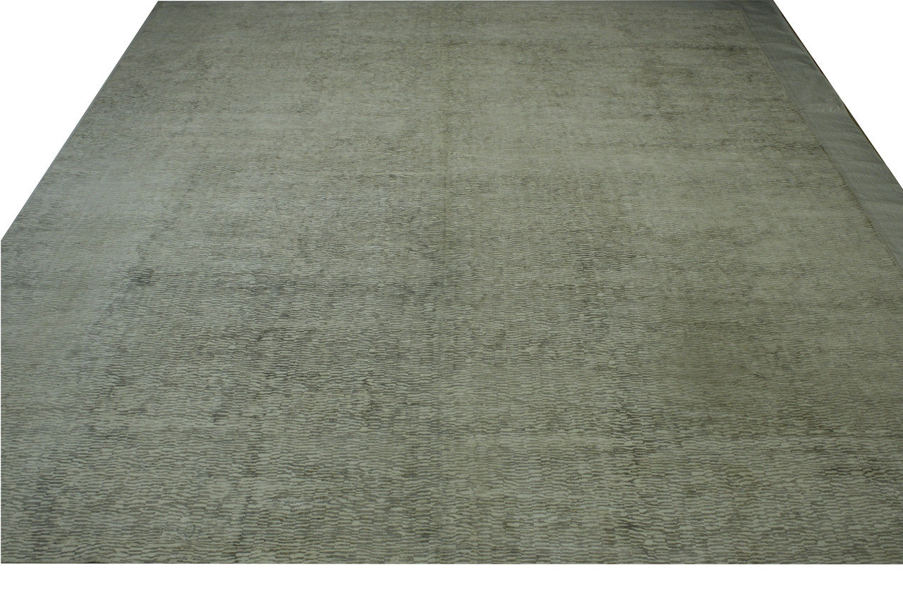 Modern Grass Design Viscose Handloom 12.0x14.6 -w2321