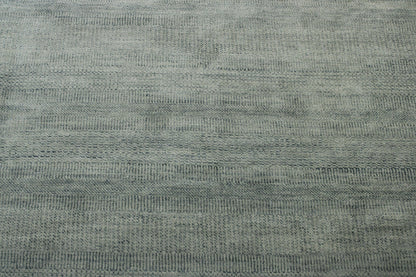 Transistional Grass Design Wool Hand Knotted Rug 11.10x15.1 -w2116