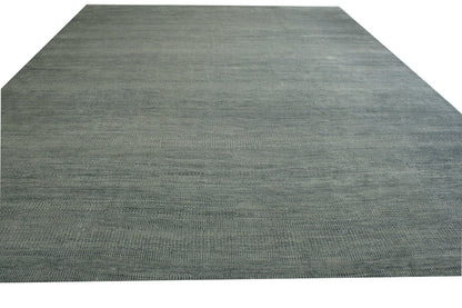 Transistional Grass Design Wool Hand Knotted Rug 11.10x15.1 -w2116