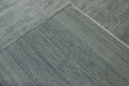 Transistional Grass Design Wool Hand Knotted Rug 12.1x14.11 -w2115