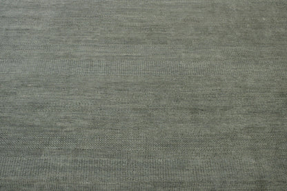 Transistional Grass Design Wool Hand Knotted Rug 12.1x14.11 -w2115