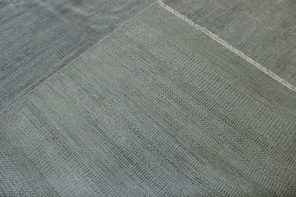 Transistional Grass Design Wool Hand Knotted Rug 12.1x14.11 -w2115