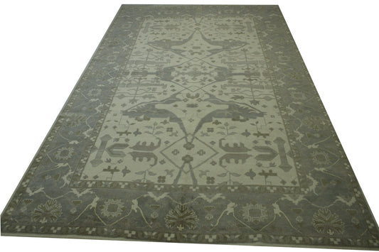 Oushak Zigler Wool Hand Knotted Rug 10.2x16.2 -w11311